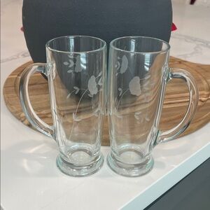🍺2pc Princess House VTG Beer Mug..